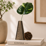 unique wooden vase